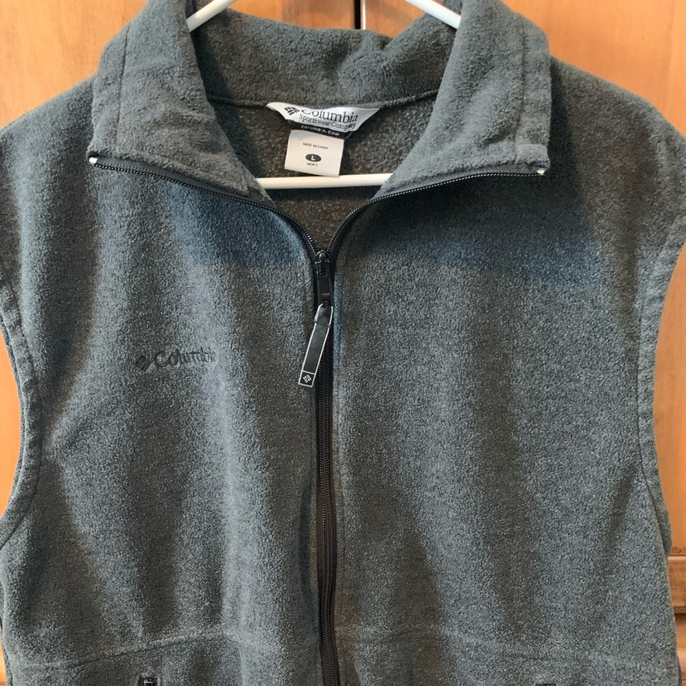 Gray Columbia Fleece Vest